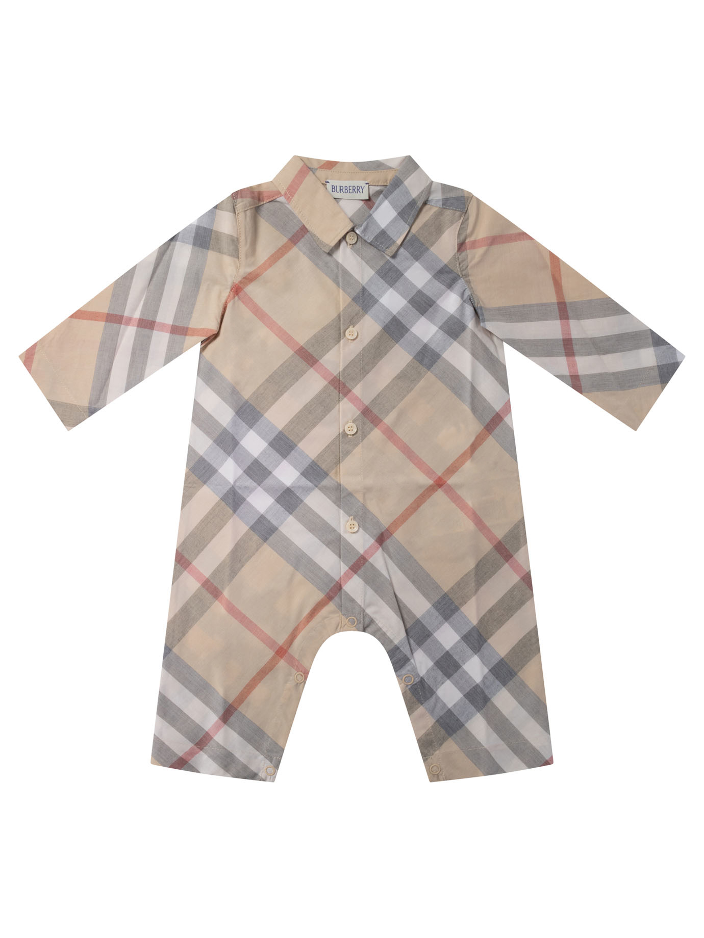 체크 코튼 playsuit